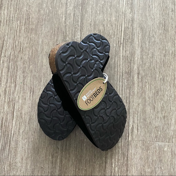 White Mountain Black Suede Bari Clogs - Picture 3 of 3